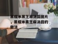 黑糯米黑芝麻汤圆图片，黑糯米黑芝麻汤圆的做法