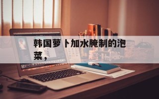韩国萝卜加水腌制的泡菜，