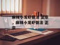 麻辣小龙虾做法 正宗，麻辣小龙虾做法 正宗