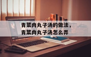 青菜肉丸子汤的做法，青菜肉丸子汤怎么弄