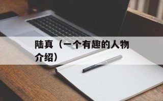陆真（一个有趣的人物介绍）