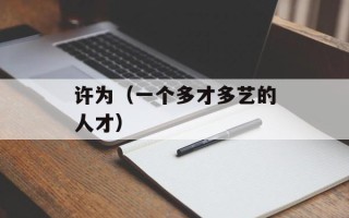 许为（一个多才多艺的人才）
