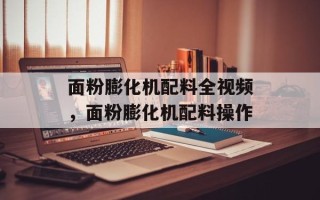 面粉膨化机配料全视频，面粉膨化机配料操作