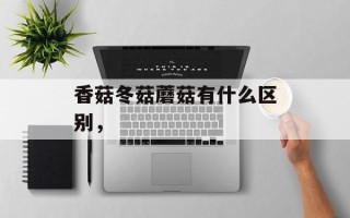 香菇冬菇蘑菇有什么区别，