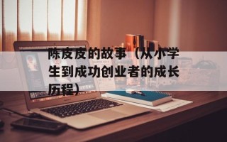 陈皮皮的故事（从小学生到成功创业者的成长历程）