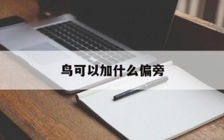 鸟可以加什么偏旁