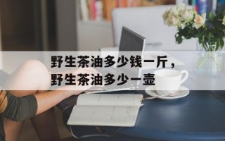 野生茶油多少钱一斤，野生茶油多少一壶