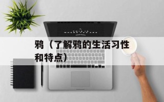 鸦（了解鸦的生活习性和特点）