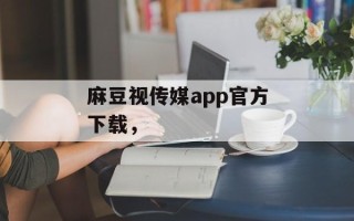 麻豆视传媒app官方下载，