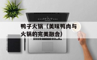 鸭子火锅（美味鸭肉与火锅的完美融合）