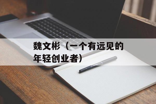 魏文彬（一个有远见的年轻创业者）-第1张图片-